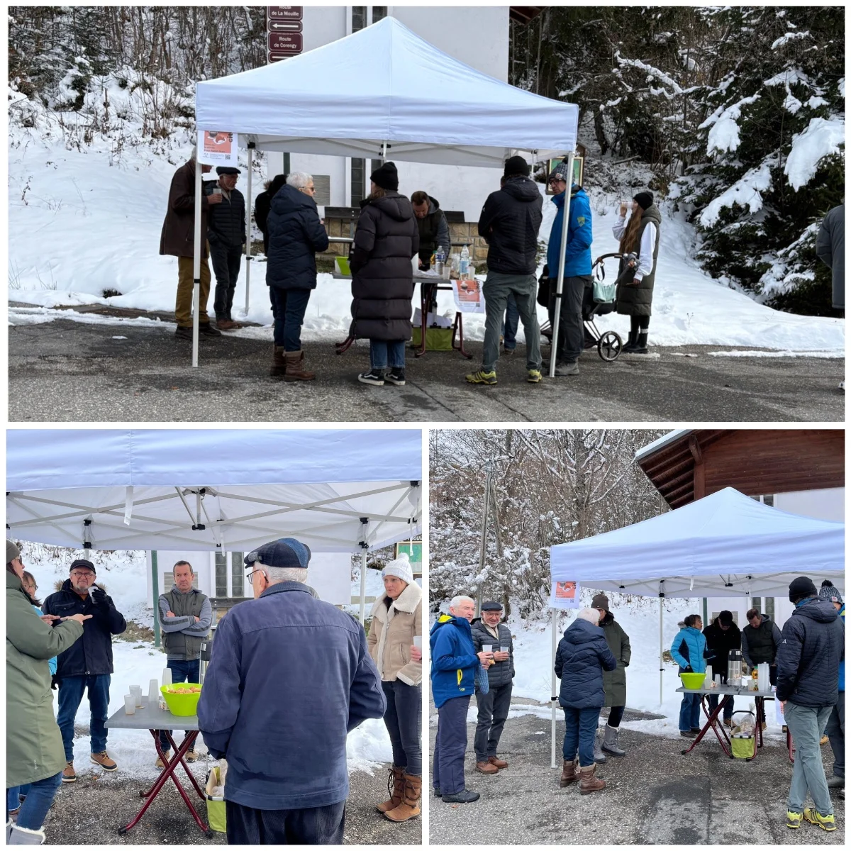 Un café citoyen sous la neige