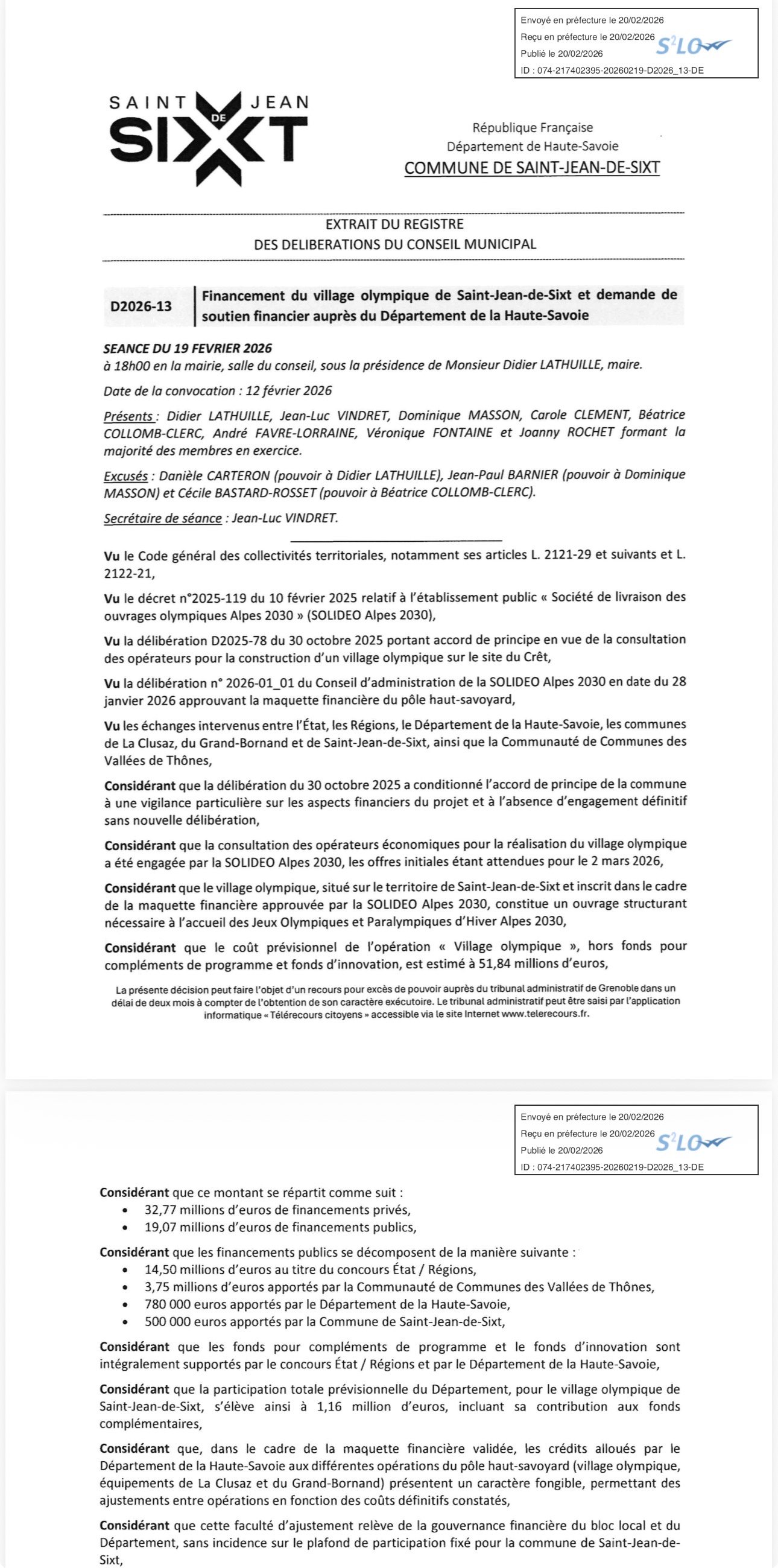 ✅ VILLAGE OLYMPIQUE – LA VÉRITÉ SUR LA PARTICIPATION DE NOTRE COMMUNE